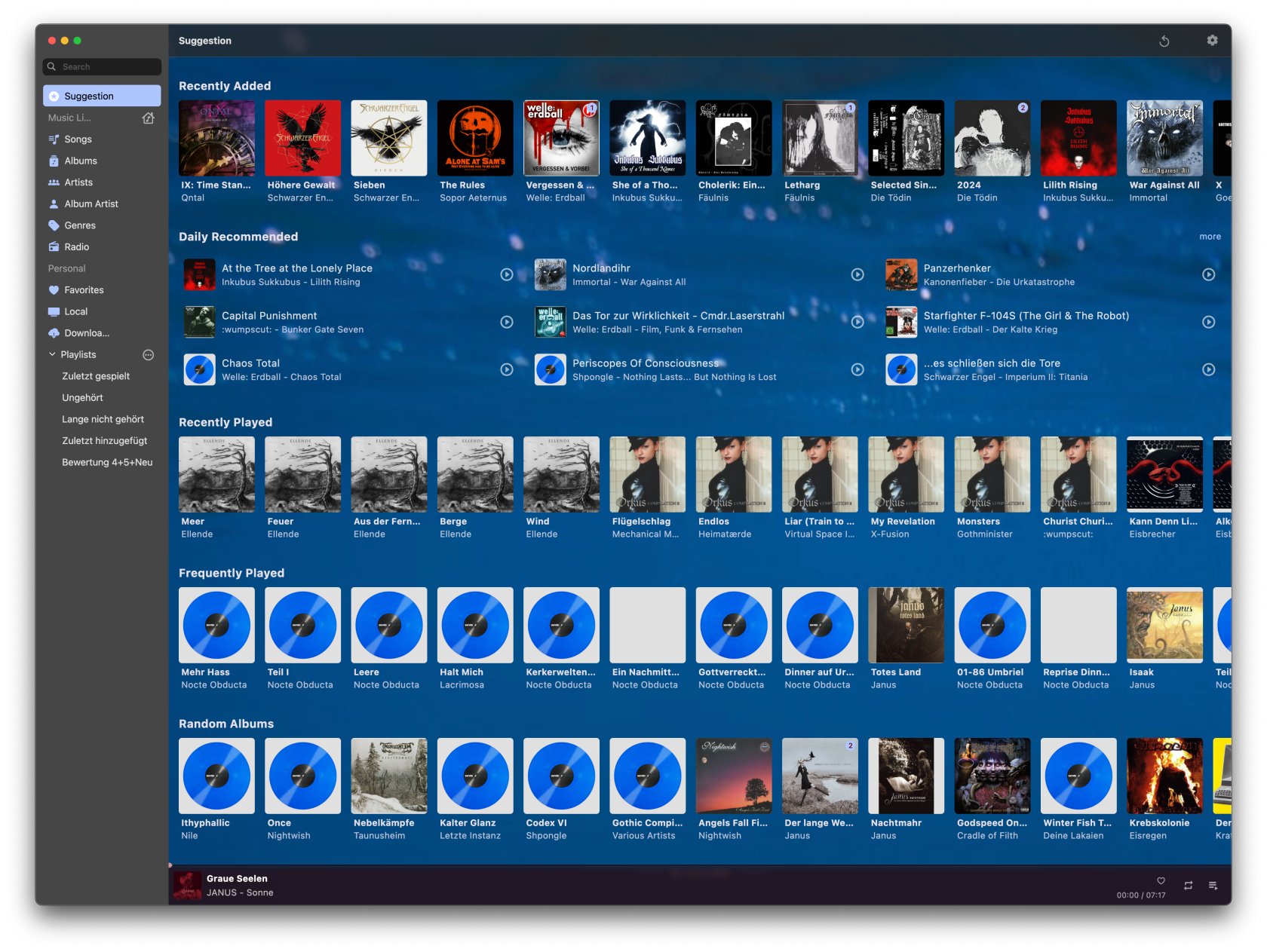 Startseite (Stream Music)